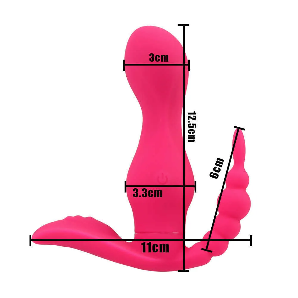 Massageföremål G Spot Vagina Massager vibrerande trosor Anal Clitoris Stimulator 10 Hastigheter Trådlös fjärrkontroll bärbar dildo V286F