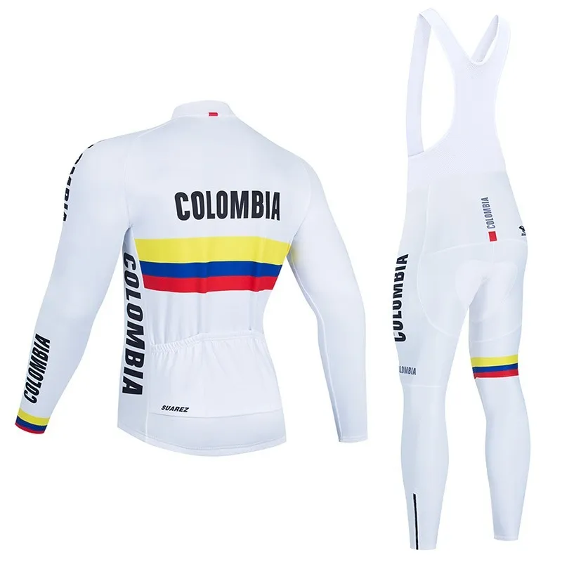Inverno velo térmico colômbia roupas de ciclismo mtb uniforme bicicleta camisa ropa ciclismo roupas dos homens longo set285s