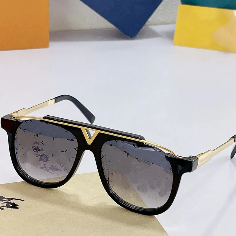 Okulary przeciwsłoneczne projektant mężczyzn vintage błyszczący złoto Z0936 Ramka wycinana okulary przeciwsłoneczne dla kobiet w stylu sportowym klasyczne okulary oryginalne pudełko 199r