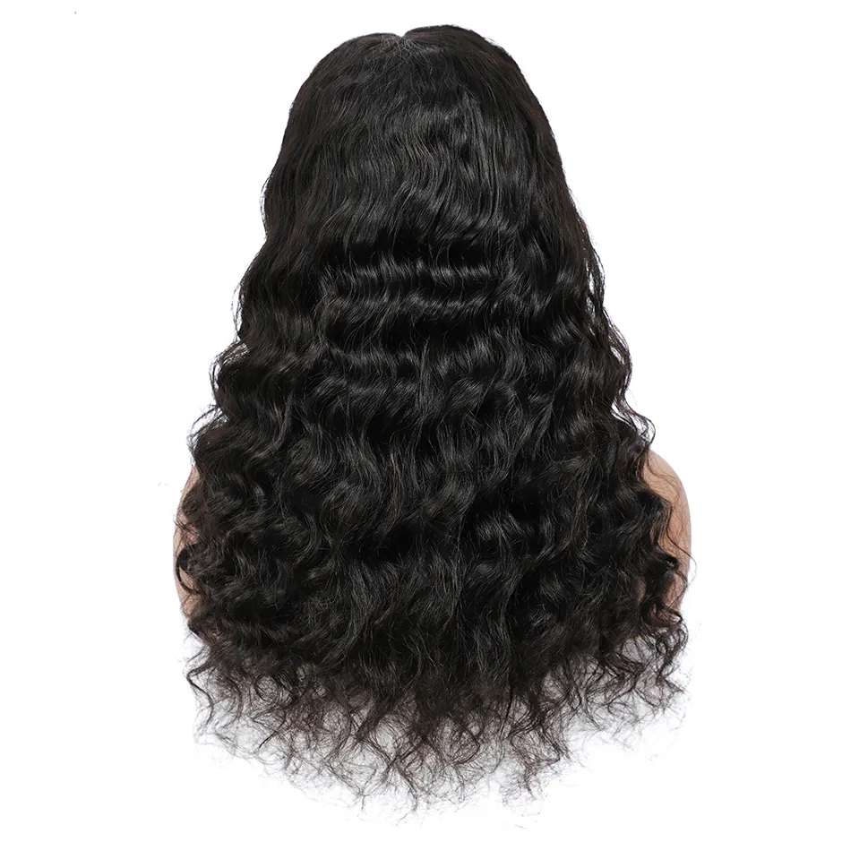 4x4 Transparente Fecho de Laço Brasileiro Remy Human Wig Peruca Preplucked Deep Wave Wigs Perucas para as Mulheres