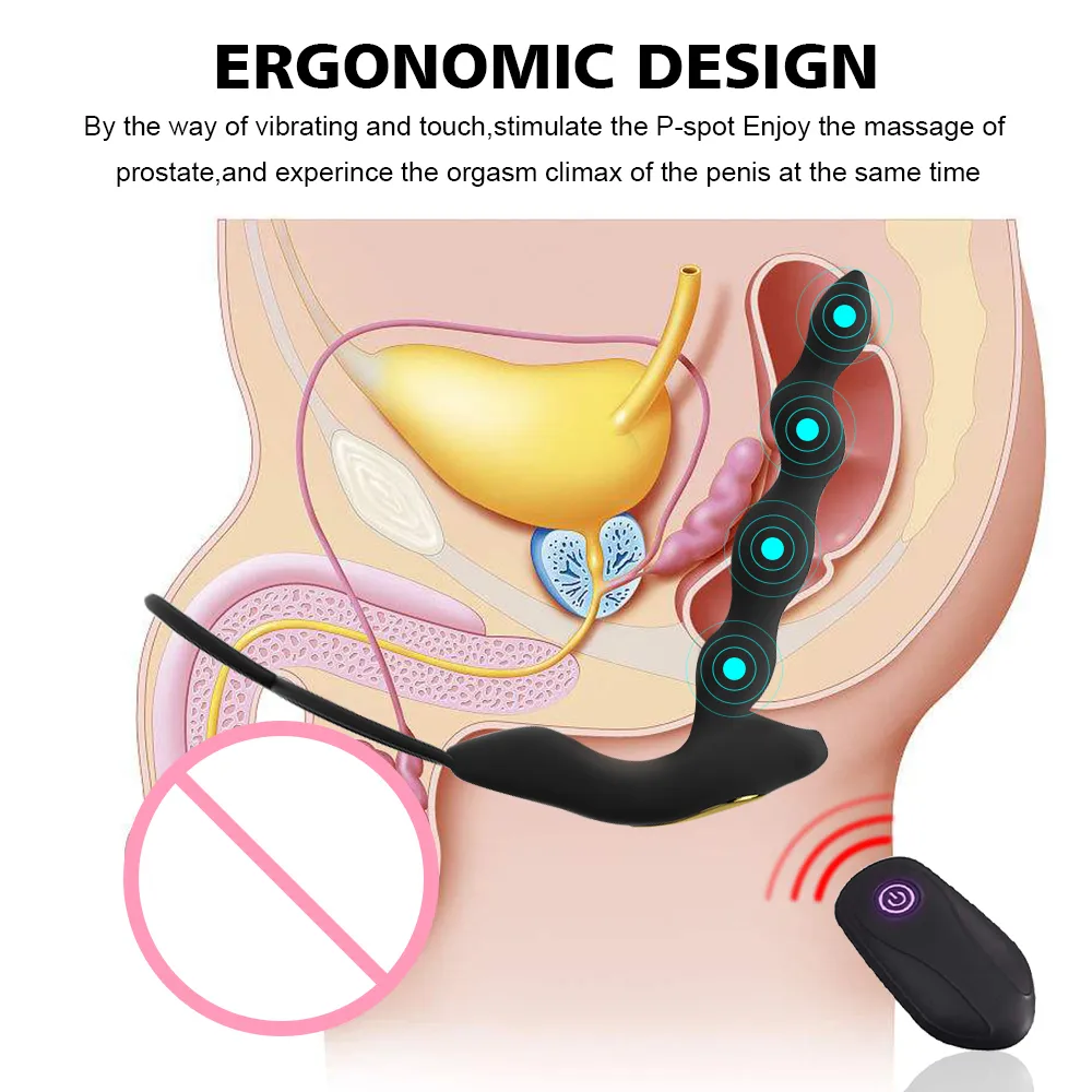 Double Penetration Anal sexy Toys for Couples Dildo Penis Rings Vagina Plug Vibrator Prostate Massager Masturbator For Men