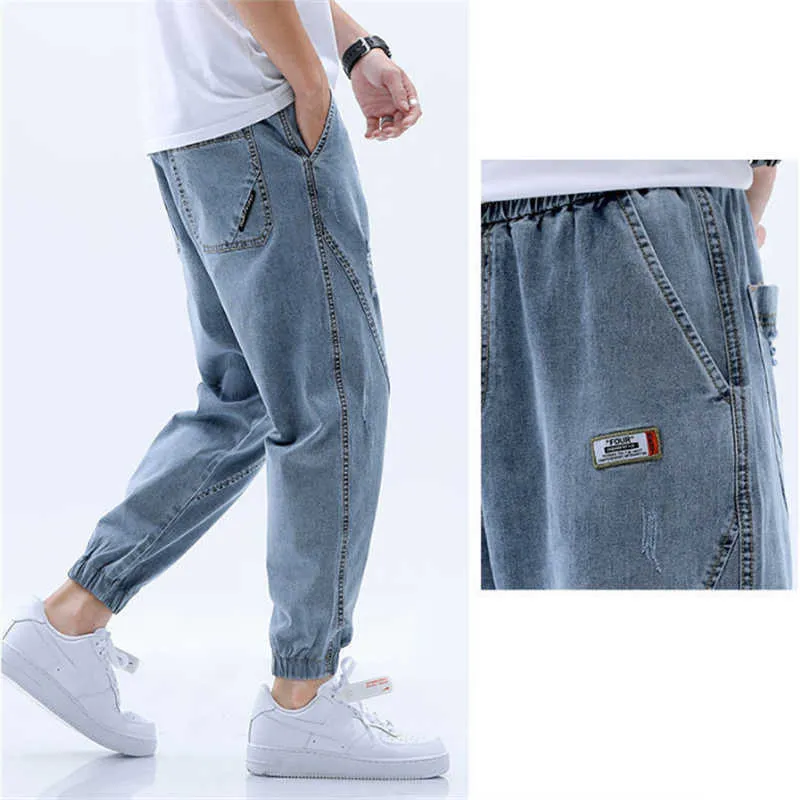 Jeans Uomo 2020 Nuovi Pantaloni Harem Allentati Denim Lavato Quattro Stagioni Outdoor Maschio Streetwear Moda Pantaloni Comfort Jeans Para Hombre X0621