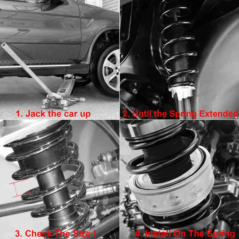 21MM Car Shock Absorber Buffer Bumper Cushion Power Springs Protector Universal For 3 Hilux Ranger K5 Crown Prius Megane