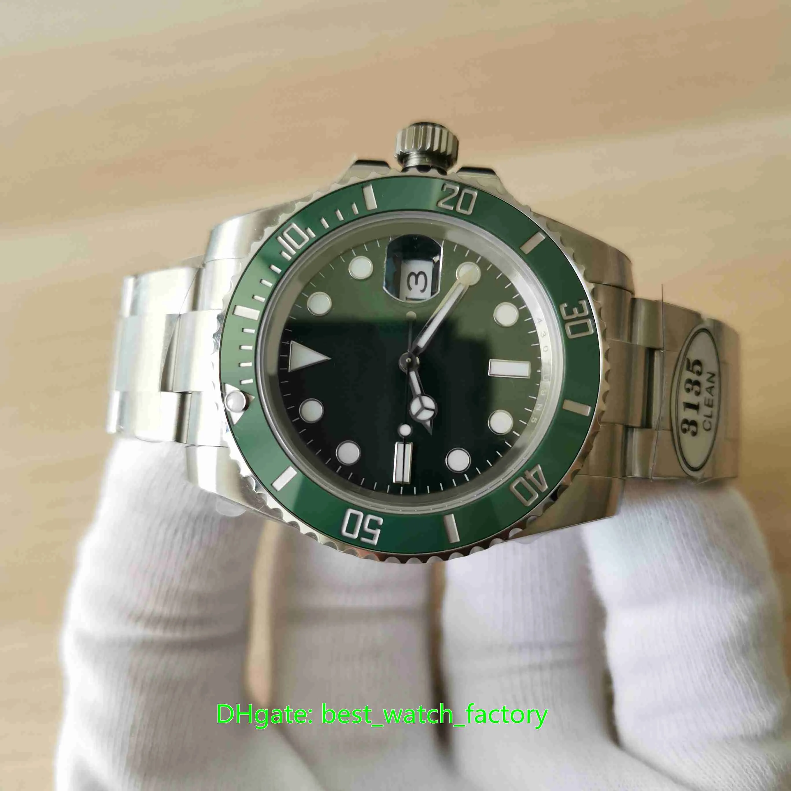 CLEAN Factory Perfect Version Watches 40mm x 12mm 116610 116610LV-97200 Ceramic 904 Steel CAL 3135 Movement Mechanical Automatic M263e
