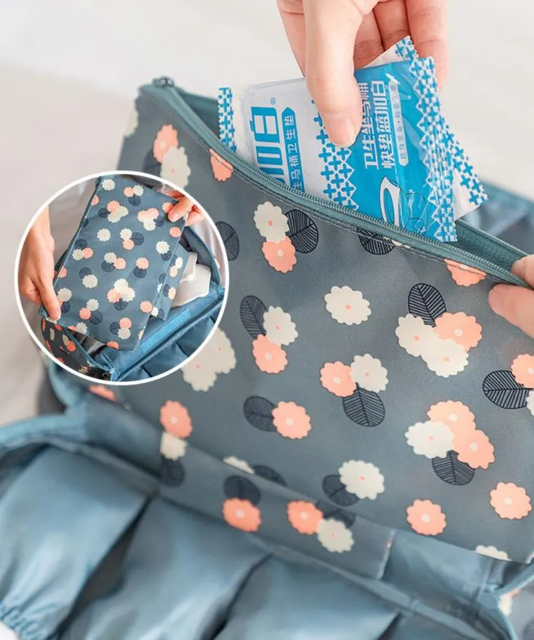 外出するために必要な旅行下着の梱包袋の商品のライン整理財布301a