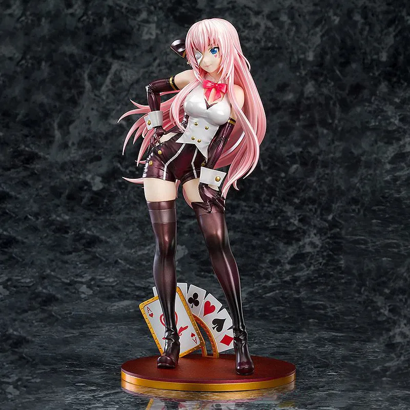 Anime vocaloïde luka tentation cartes à jouer aux cartes sexy girl agrippe pvc action figure jouet 26cm jeux collection statue toy cadeau x3458885