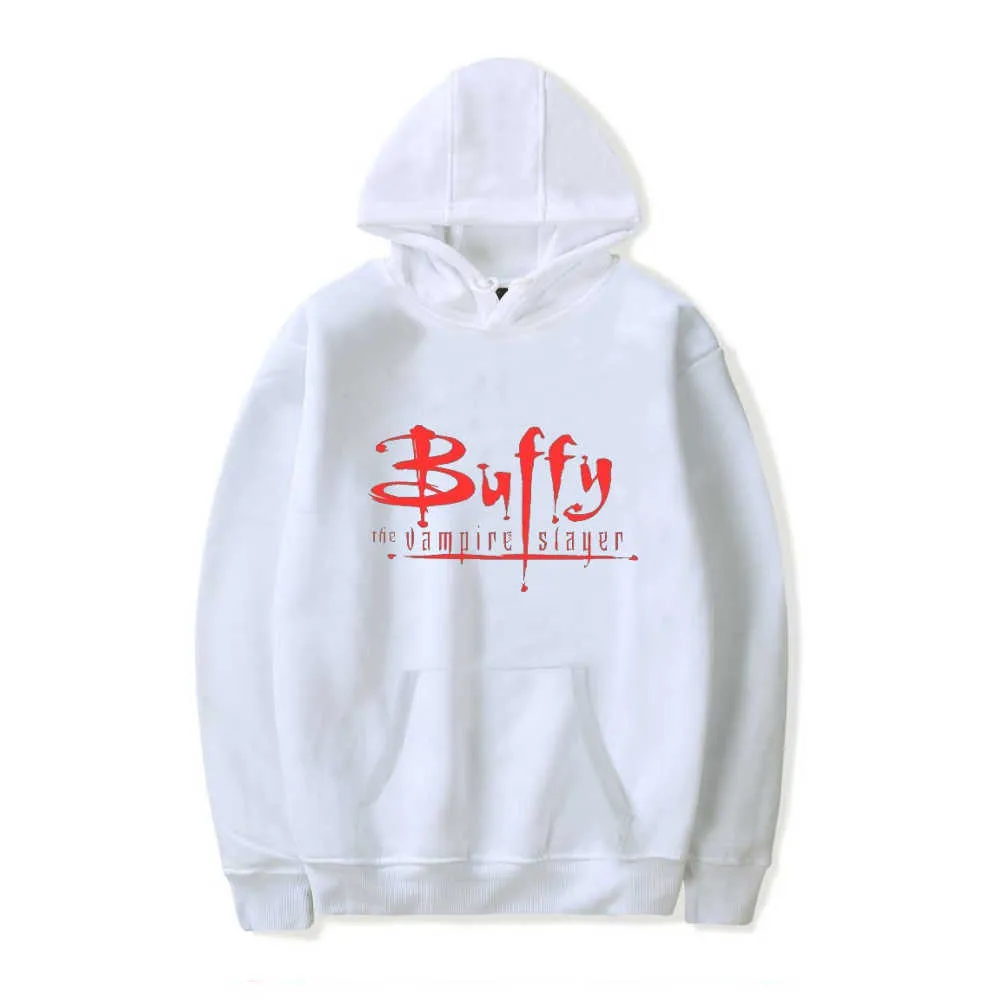 Ny TV Buffy The Vampire Slayer Sweatshirts Fashion Men / Women Casual Pullover Boys / Girls Streetwear Hoodie Y2K Kläder Kids Tops H0910