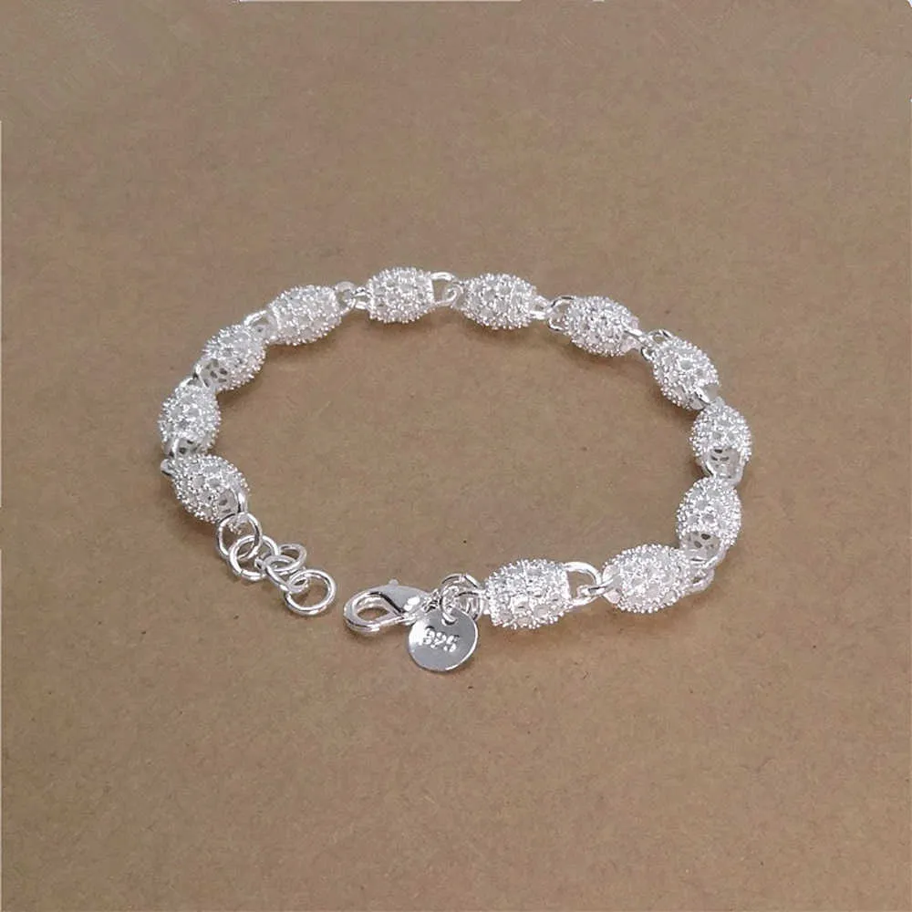 Sumeng 2021 New Fashion Beautiful Elegant Silver Plated Bracelet Chain Bracelet Bangle for Women Jewelry Wholesale Q0719