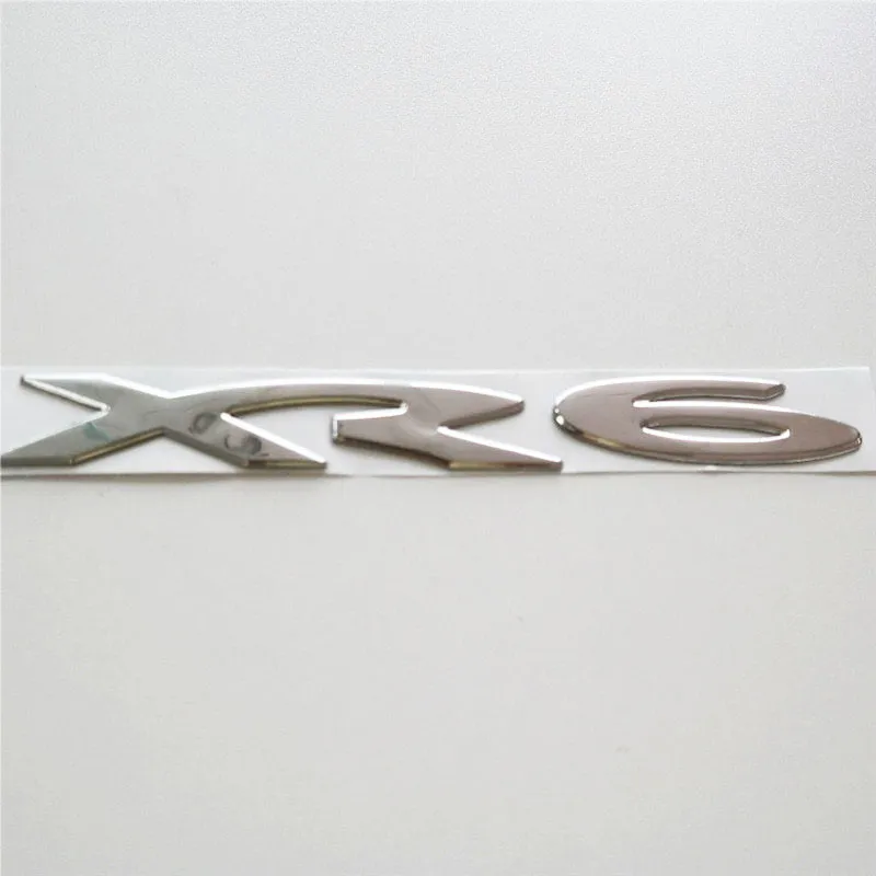 كلمة XR6 CAR PVC Chrome 3D TRUKT TRUNT TRUNT HOOD PADGE EROMME