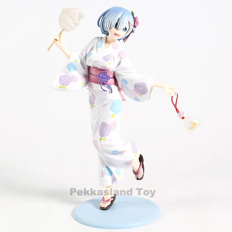 Rivita in un mondo diverso da zero Rem Yukata Ver PVC Figure da collezione Model Toy X05037445637