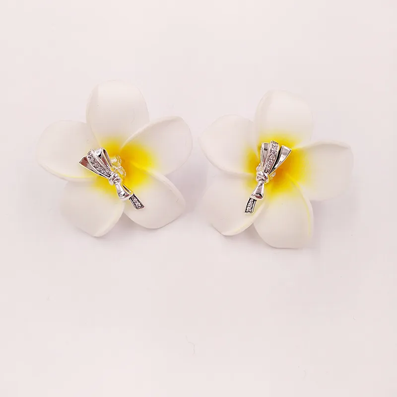 Authentic 100% 925 Sterling Silver Pandora Brilliant Bows Clear CZ Stud Earrings With Clear Cz Fits European 297234CZ