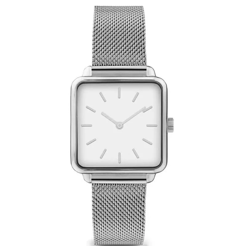 Wristwatches A Simple Watch With Square Head Issued On Behalf Of Women's Net Korean Fashion Business Versatile Quartz263l