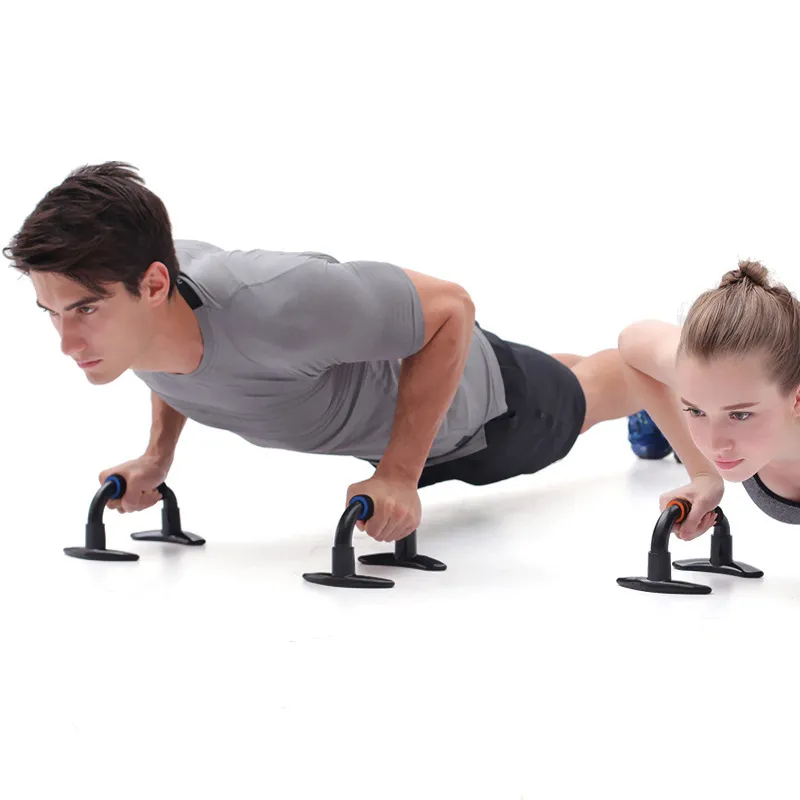 I-formad push-up stativ bröstmuskel expansion träning push ups rack ram för kroppsbyggnad x0524