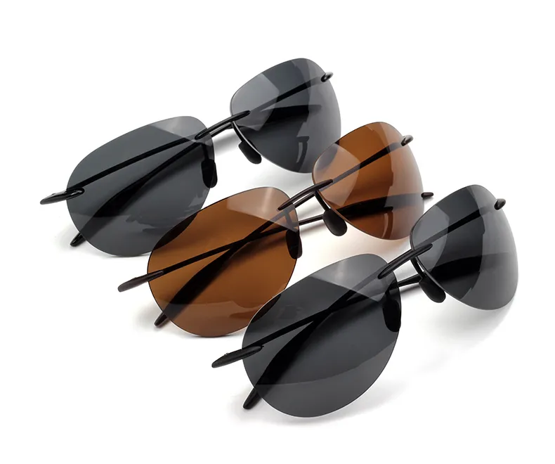 Jackjad moda esporte tr90 sem aro quadro açúcar praia estilo óculos de sol masculino polarizado piloto marca design óculos de sol sol297v