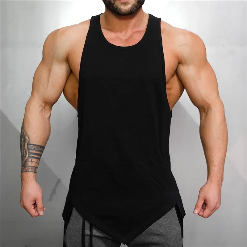 Muscleguys Gym vêtements musculation Stringer débardeur hommes Fitness Singlet sport sans manches chemise maillot de corps Muscle gilet