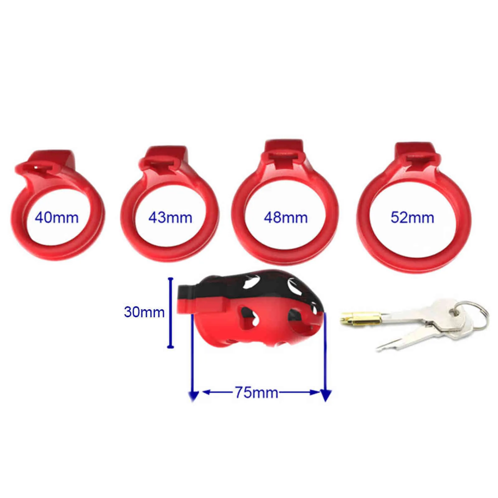 NXYCockrings 2 formes en plastique mâle coq serrure pénis avec 4 anneaux dispositif de chasteté cage CB6000S bondage retenue SM sex toy pour hommes 1126