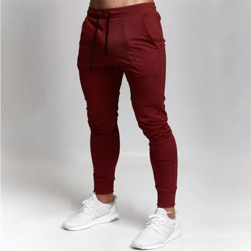 Neue Fitness Jogger Hosen Männer Gym Hosen Bodybuilding Kleidung Baumwolle Jogginghose Bleistift Hosen Männer Workout Schweiß Hosen 210421