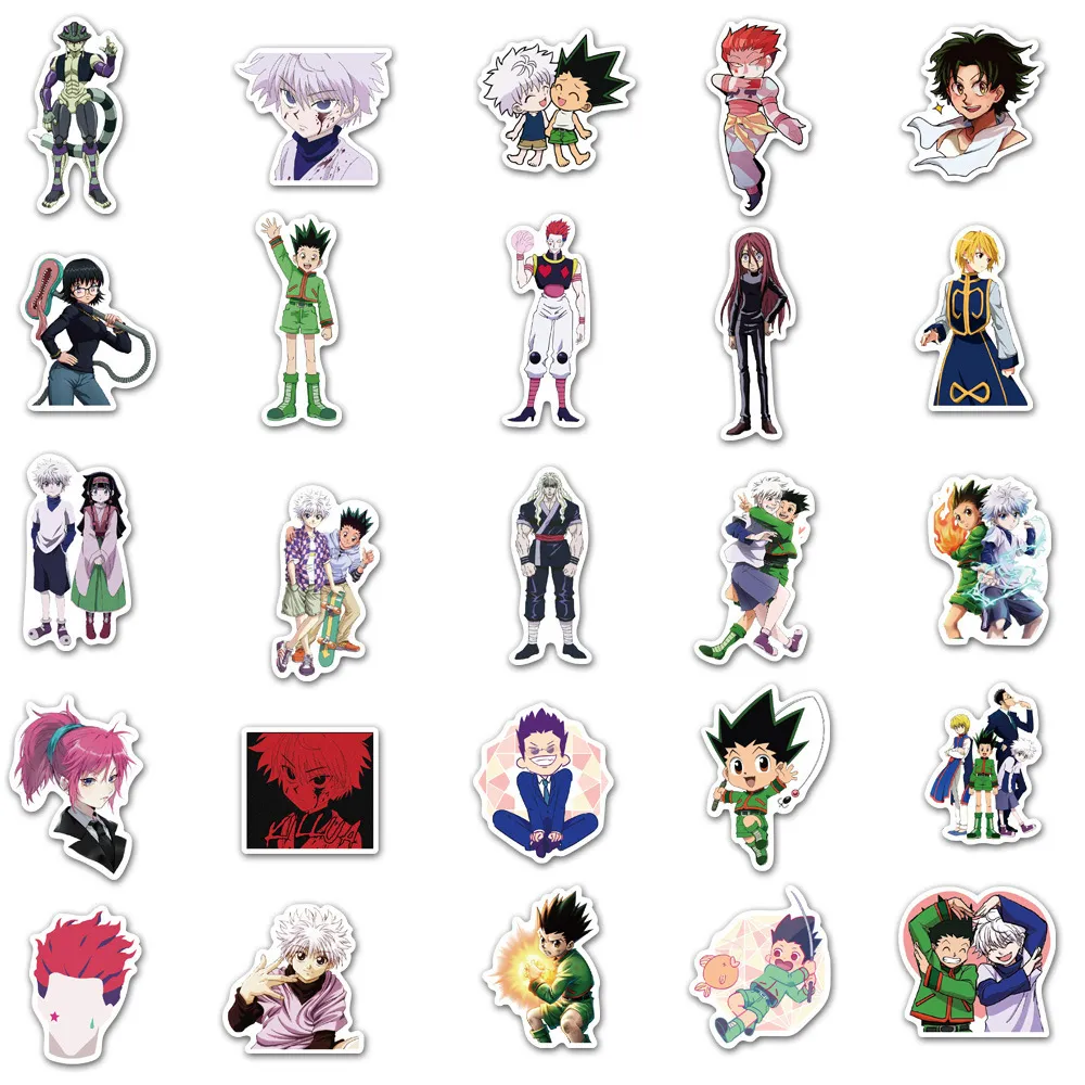 Autocollant automobile Hunter x Hunter Anime Anime Stickers For Kids Teens Suitcase Skateboard Motorcycle de voiture Cool Imperproof Vin6323443