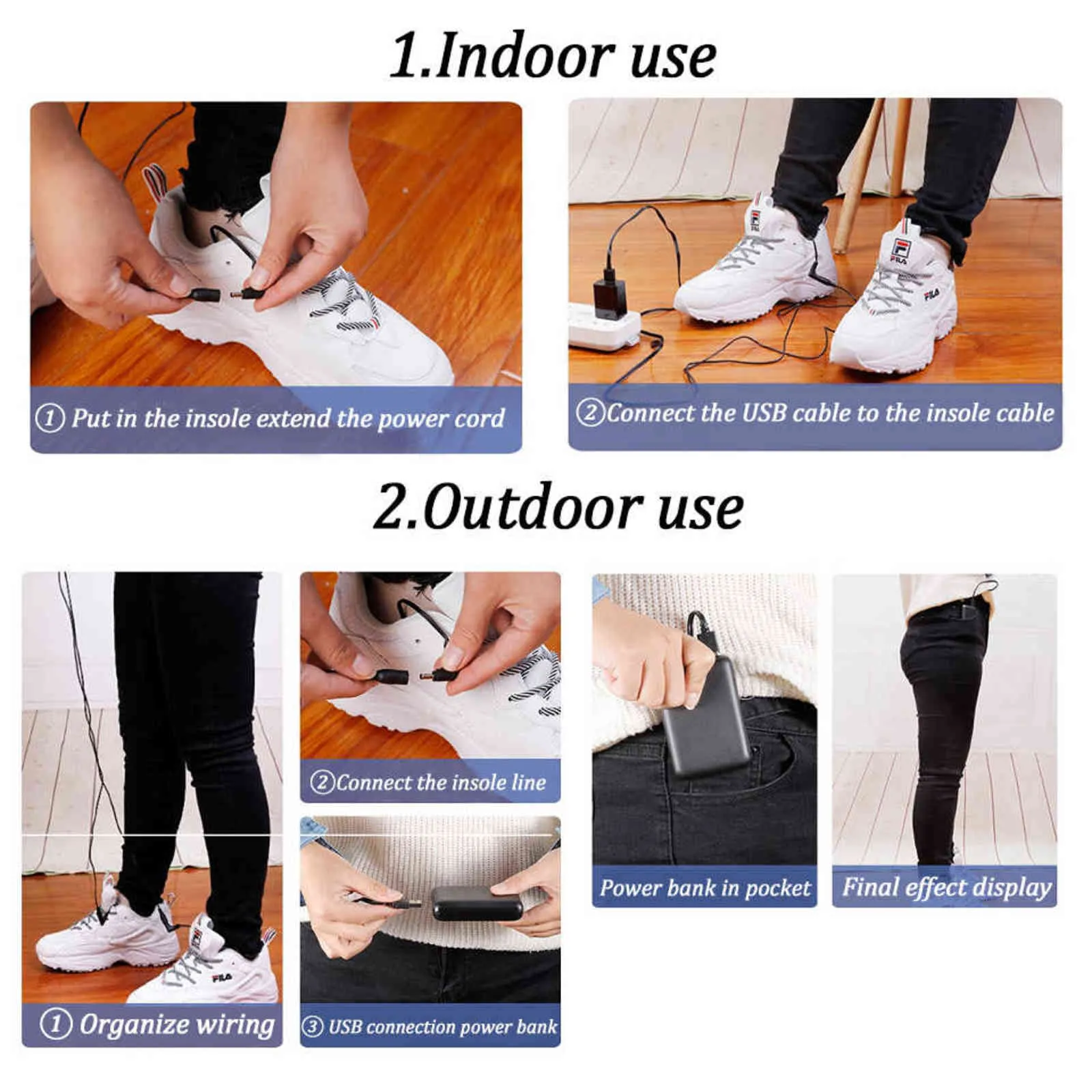 Vaipcow USB podgrzewane wkładki do butów dla stóp ciepła mata podkładka skarpety elektrycznie ogrzewanie wkładki do mycia ciepłe wkładki termiczne mężczyzna Kobiety H1106