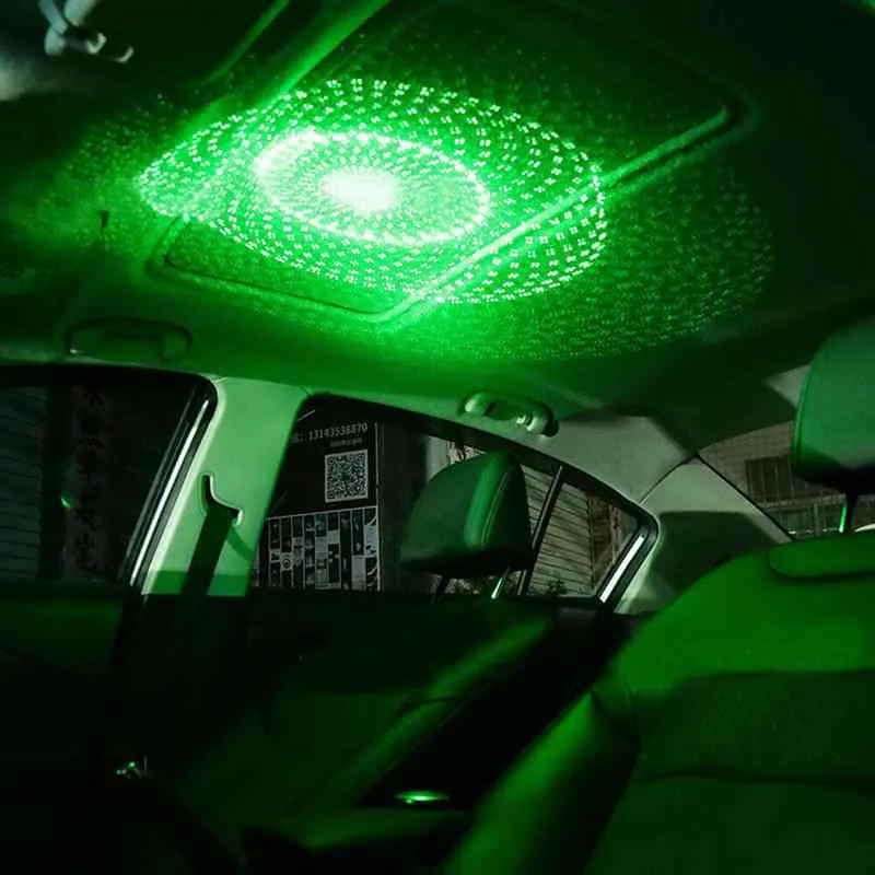 Auto sterrenhemel dak USB interieur led licht dak kamer sfeer auto licht projector laser sterrenhemel lamp ster interieur onderdelen auto-accessoires