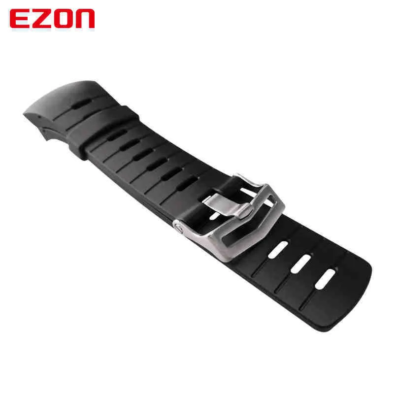 Ezon Sports Watch Pin Buckle Gummi Strap 24cm Längd Ny Fashion Watchband för L008 T023 T029 T031 G2 G3 S2 H001 T007 T037 T043 H0915