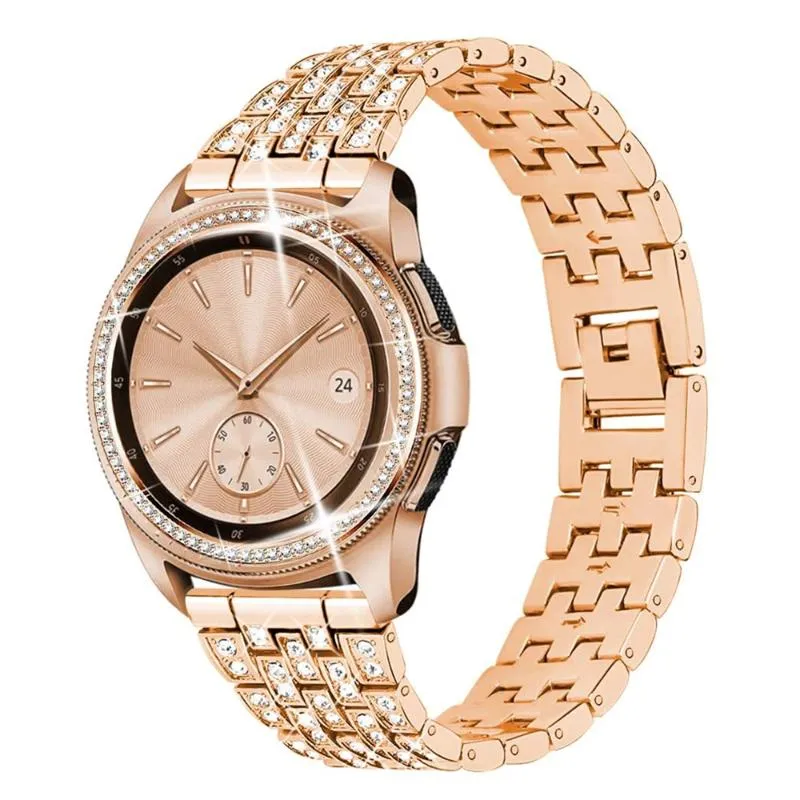 Uhrenarmbänder Armband für Galaxy 4 Classic Lünette Ring 42mm 46mm Edelstahl Armband Watch3 45mm 41mm Strap318d