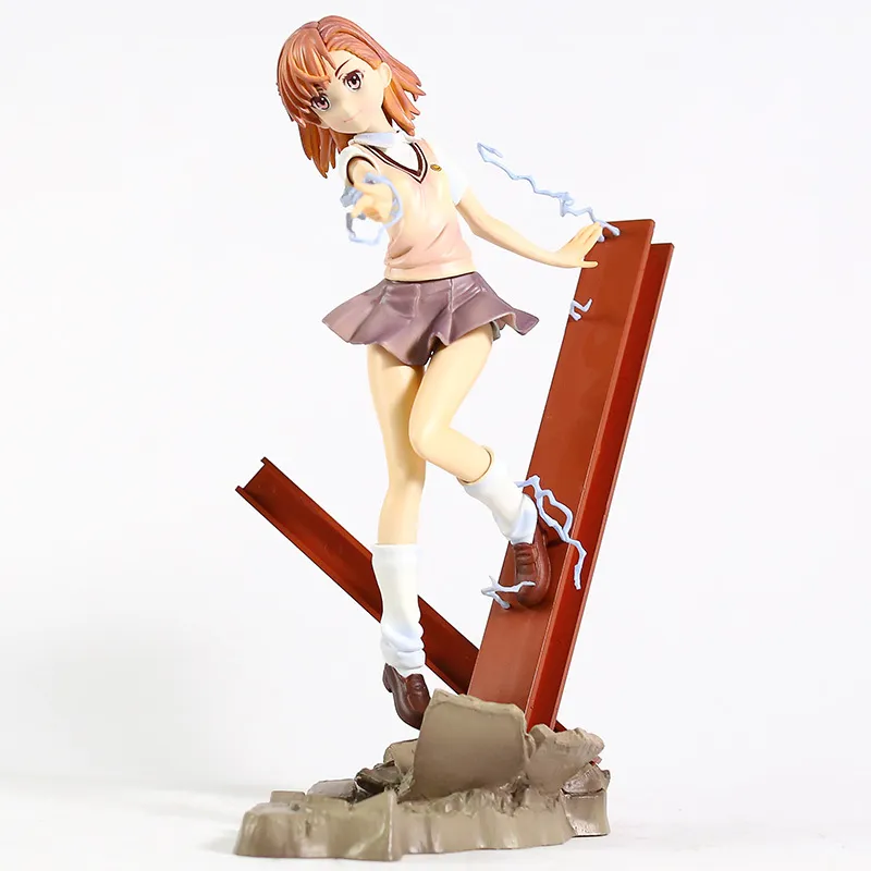 27cm Belirli bir büyülü indeks misaka Mikoto 17 Ölçek Pvc Şekil Tahsil edilebilir Model Oyuncaklar Anime Figma Dolls Brinquedos X05038451150