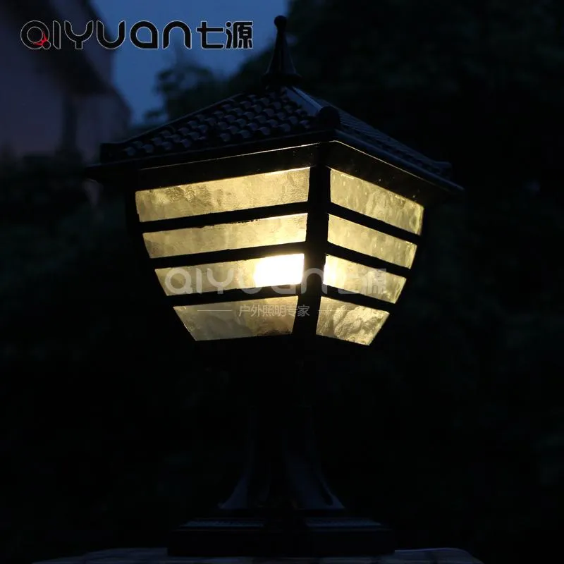 Wall Lamps Pillar Lamp Large Landscape Outdoor Lighting Porch Garden Novelty Pavilion Waterproof LED Arandela2417