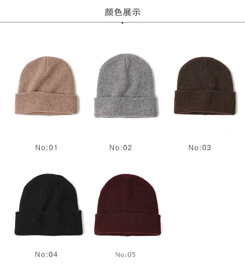 Chapeaux de bonnet de cheveux de Yark de laine solide chapeau d'automne d'hiver pour les bonnets adultes