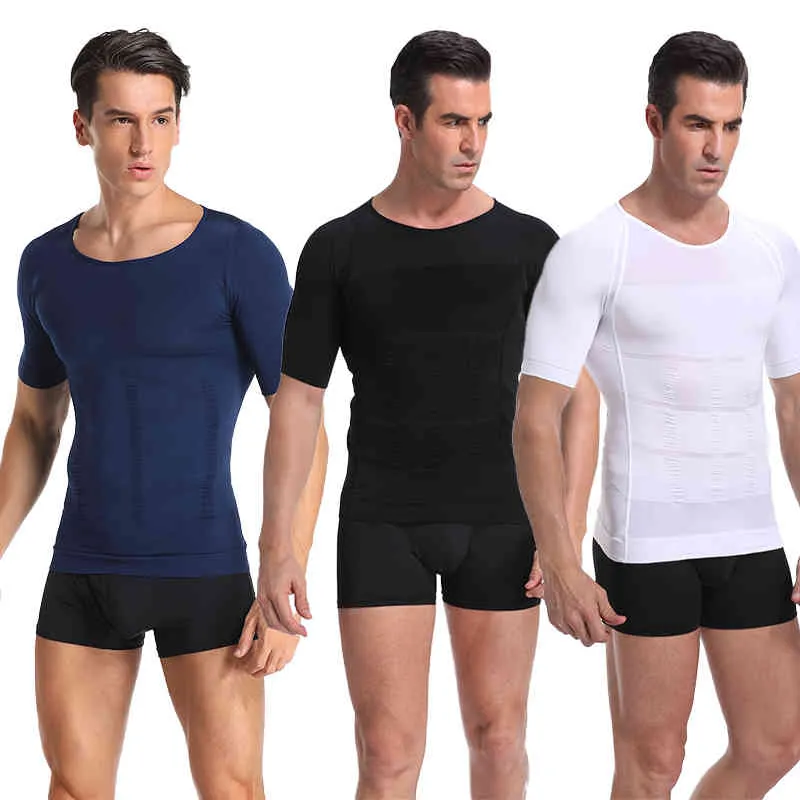 Hommes amincissant corps Shaper gilet Compression chemise Gym entraînement débardeur sans manches Abdomen Shapewear graisse brûler sueur sous-vêtements