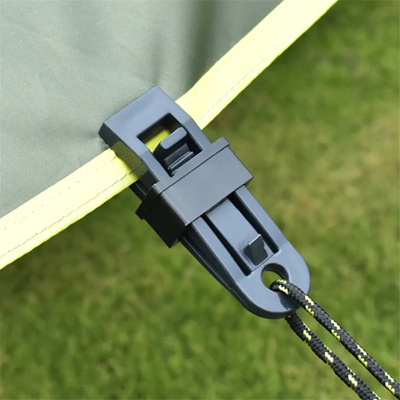 Clip de Point de traction pour tente de Camping en plein air, Clips en plastique, boucle de crochet pour accessoires de tente