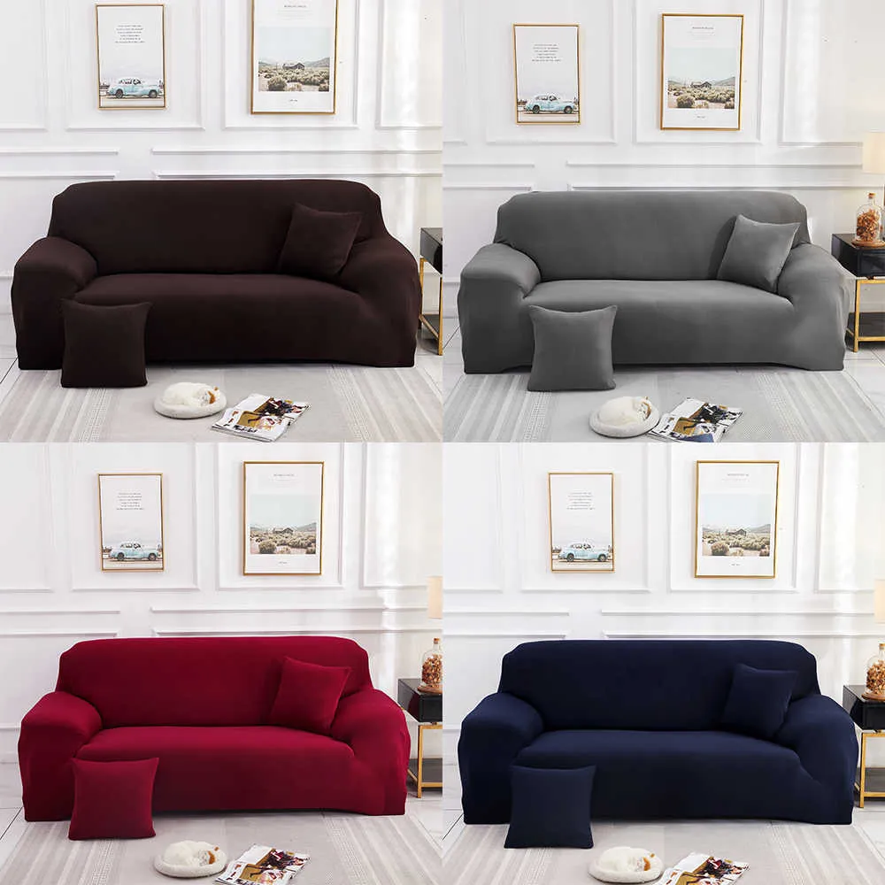 Elastic Corner Sofa Chaise Cover Lounge 1 2 3 4 Seater Tight Soft Furniture Covers For Living Room Long Slipcover SFT002 210607278f