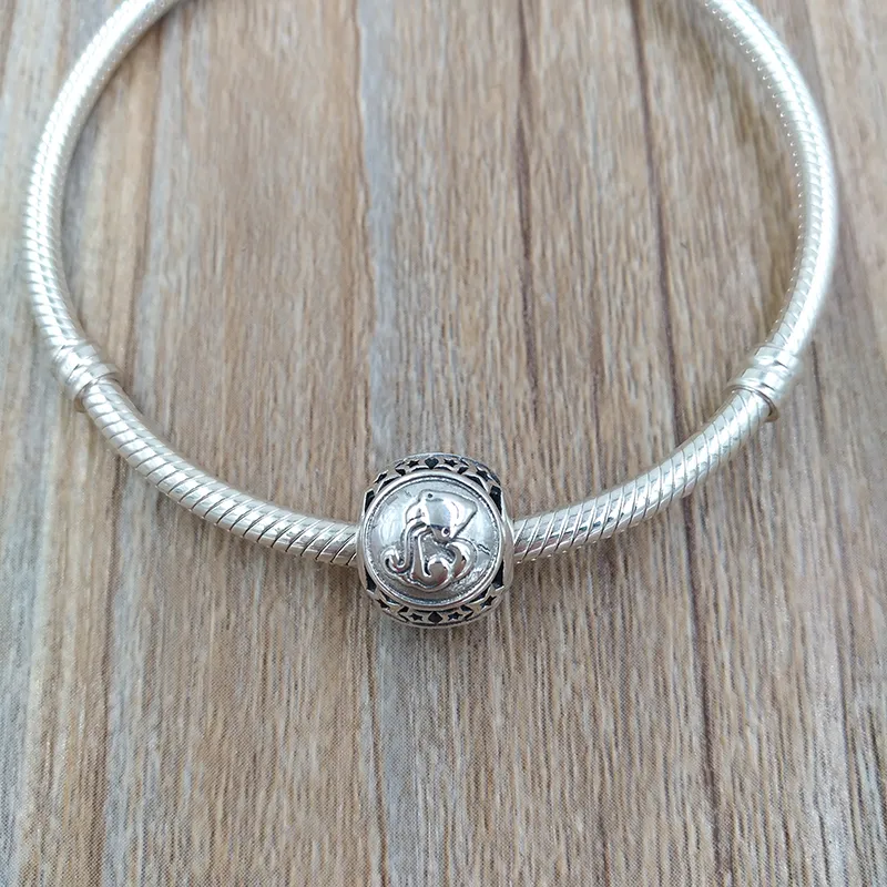 DIY charms för smycken uppsättningar gör kit Aquarius stjärna charm pandora 925 sterling silver armband kvinnor män kedja bangles pärla hängsmycke halsband passar europa stil 791934