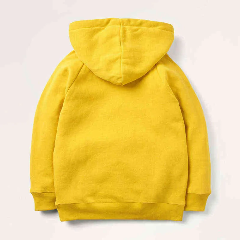 Ropa con capucha de primavera y otoño de Little Maven para bebés, suéter de dinosaurio naranja encantador, camisa para niños, 100% de algodón cálido 211111