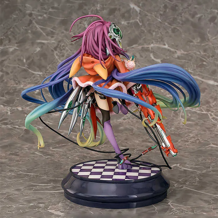 Kein Spiel No Life Zero Shuvi Anime -Abbildungen 22CM PVC Actionfigur Spiel Charakter Sexy Mädchen Figurenmodell Spielzeug Sammlung Puppe Geschenk Q03774298