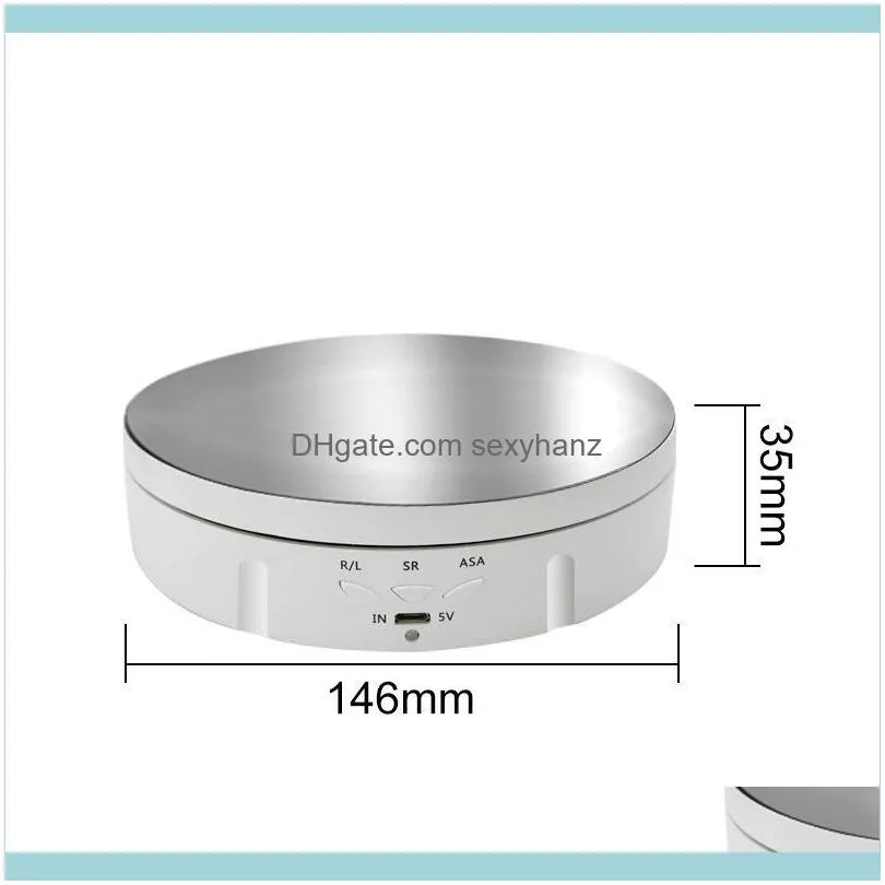 resesmycken påse dragstring hastigheter elektrisk intelligent roterande skärmstativ 360 graders USB -laddningsbar skivspelare POU199O