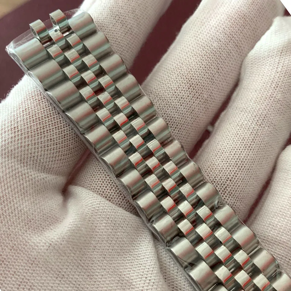 Accessori cinturini orologi modificati in acciaio inossidabile 316L cinque baht larghezza 20 mm lunghezza 22 mm fibbia pieghevole