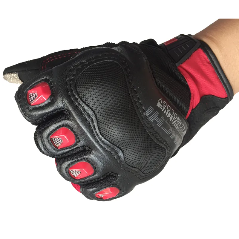 Touch Screen Motocicleta Dedo Completo Cavaleiro Equitação De Verão Motos Motobike Luvas Racing Guantes Moto Tamanho S M L XL