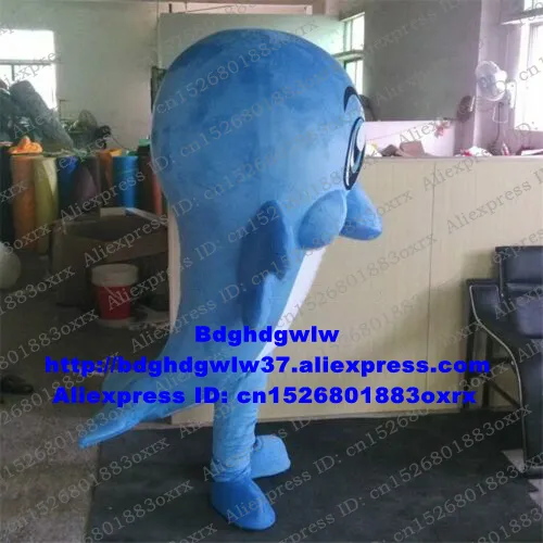 Costumes de mascotte Dauphin bleu Marsouin Delphinides Costume de mascotte de baleine Costume de personnage de dessin animé adulte Costume Les produits les plus choisis Thank2307