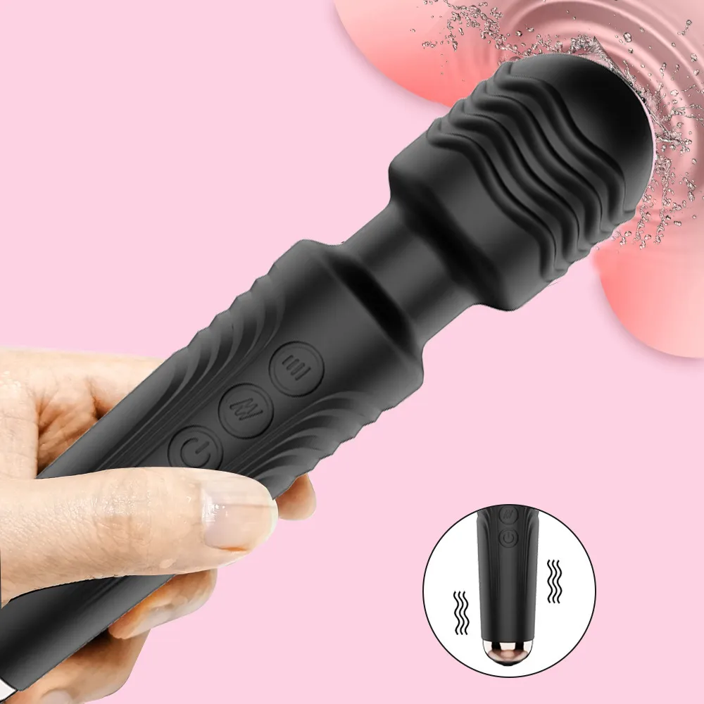Masaj G Spot Vibratörler Sihirli Değnek Kadın Klitoris Stimülatörü Mastürbasyon Masajı AV Sopa USB Şarj Titreşimli Seks Oyuncakları Kadın için