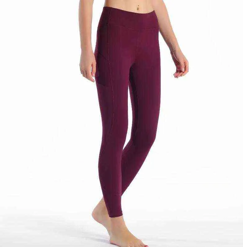 leggings da donna a vita alta Pantalone Super elasticizzato a 4 vie Leggings in tessuto a matita Pantaloni di giunzione 211221