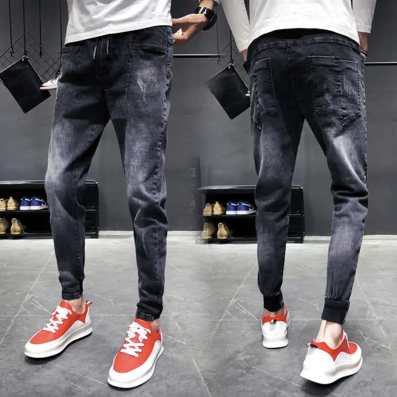 Модные мужские свободные рекреационные джинсы осенью и зимой 2020 x0621