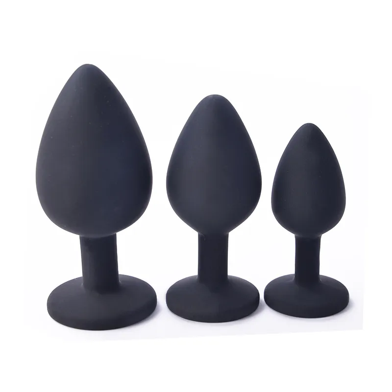 Weiche Silikon Anal Plug Set Für Anfänger Butt Plug Hinterhof Sex Spielzeug für Männer Frauen Vergnügen Massage Sex werkzeuge Erotische Produkt X0401