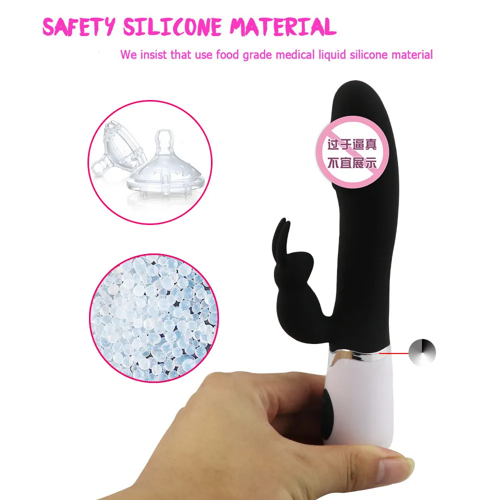 30 Speed Dual Vibration G spot Rabbit sex toys for woman Dildo Vibrator Vagina Clitoris stimulator massager Sex toy7902300