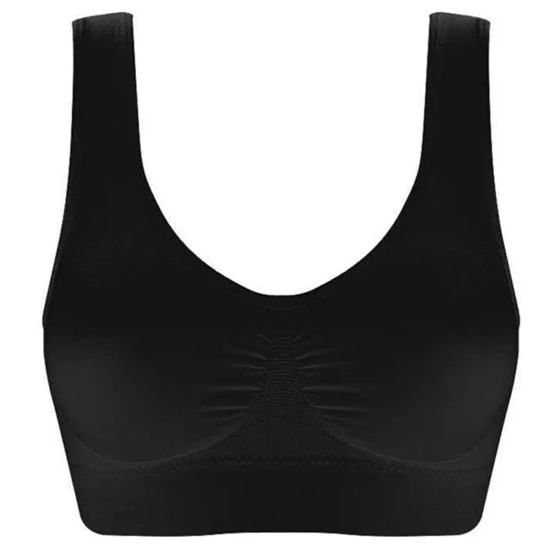 Femmes sexy respirant haut élastique sport soutien-gorge stretch athlétique brassière push up soutiens-gorge débardeur sans couture rembourré gilet de course 210515