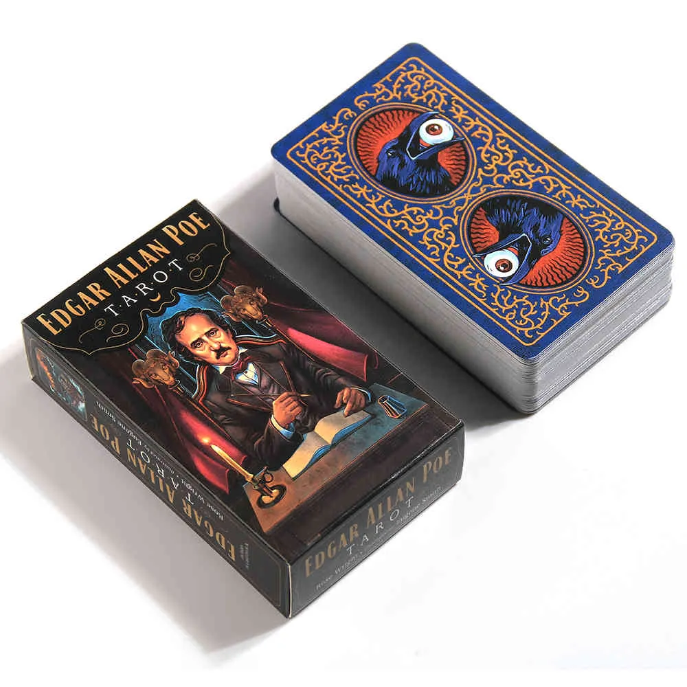 Edgar Allan Poe Tarotkarten Power Of The 78 Deck Geschenk für neues Anfängerspielspielzeug
