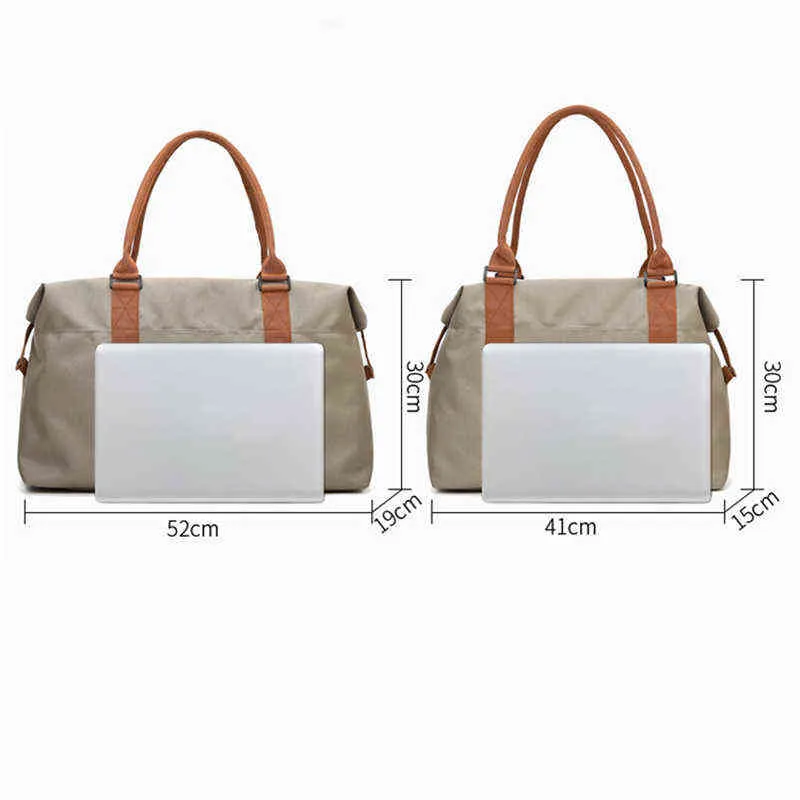 Fashion Waterproof Travel Bags Men Women Handbag Oxford Cloth Canvas Shoulder Tote Luggage Weekend Overnight 220113308J