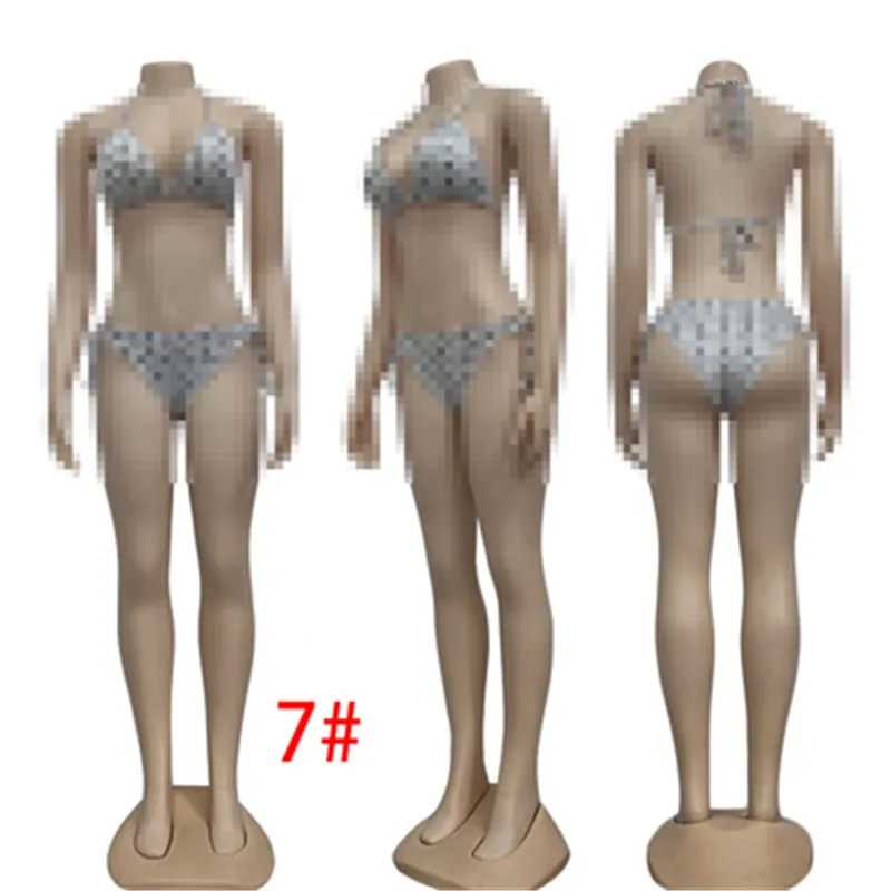 Kvinnor digitala utskrift badkläder mode trend bras bricks split baddräkt designer sommar kvinnlig strand pool baklöst bandage sexiga bikini set