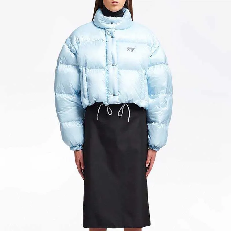 21FW Женская куртка Parkas Down Sate Fashion Short Jacket Style Slim Corset Lose Outfit Outfore Pocket Aspize Lady Warm Coats 1970982