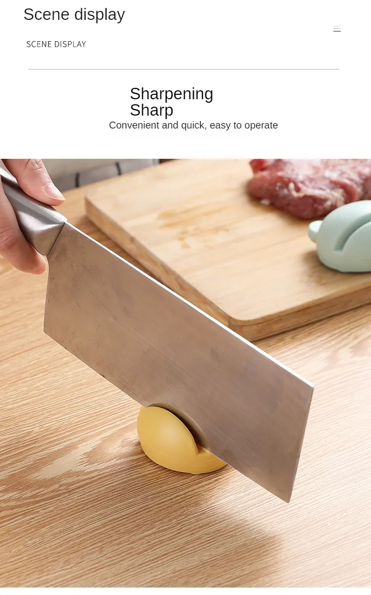 أدوات المطبخ الإبداعية الرائعة شحذ سكين مقص المنتج دليل مبراة سريع
